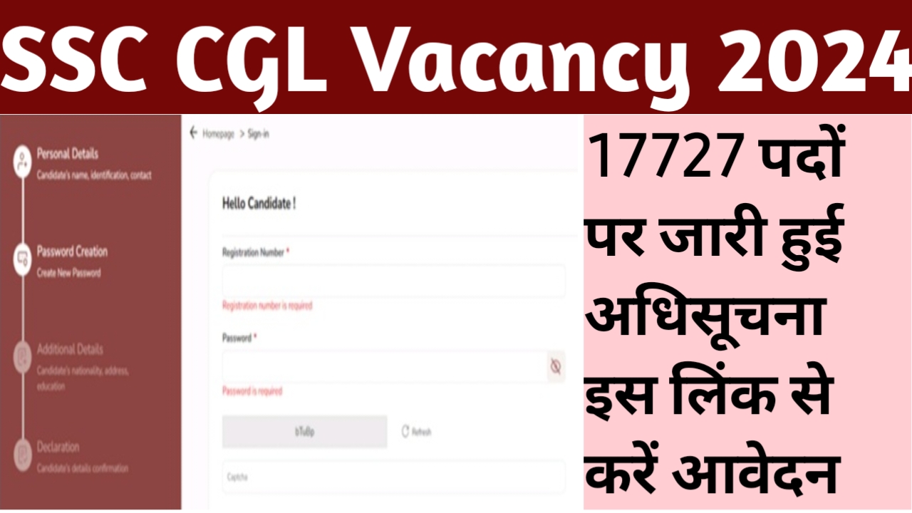 SSC CGL Vacancy 2024